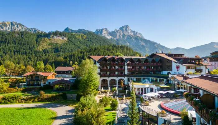 Luftbild Hotel Tyrol am Haldensee